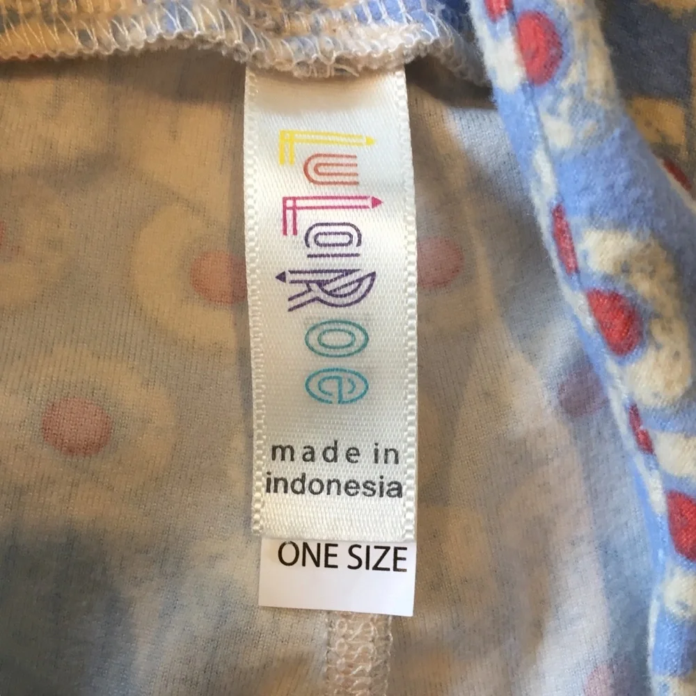 Lularoe One Size Leggings blue white one size